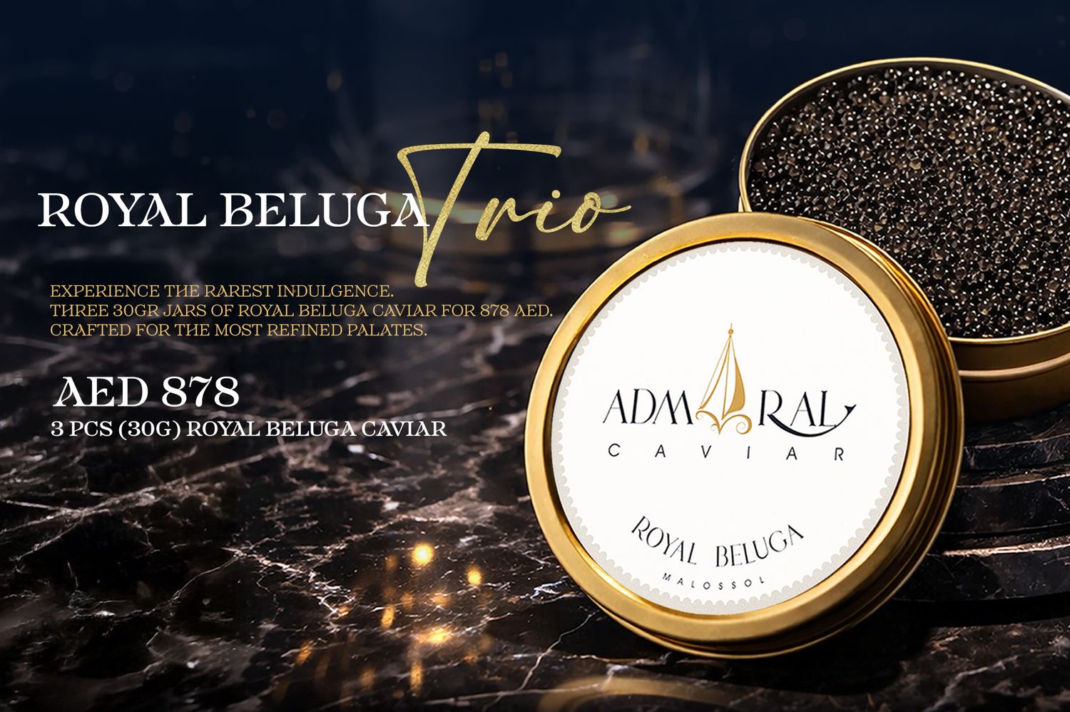 Royal Beluga Trio – 90g