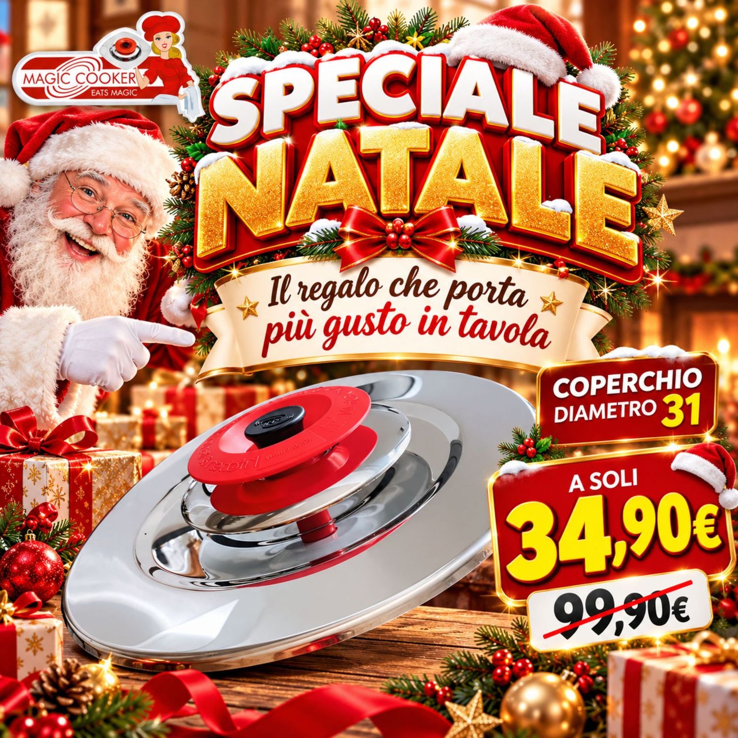 SPECIALE NATALE: Coperchio Magic Cooker Ø31
