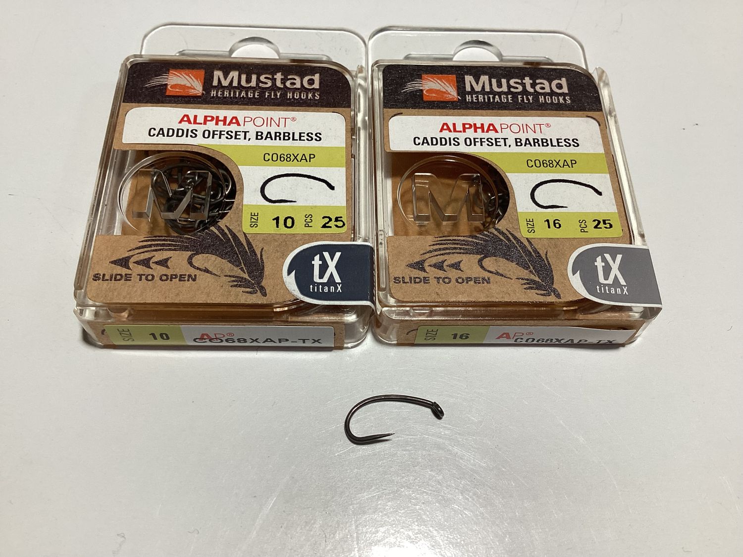 Mustad Barbless Curved Caddis Hook