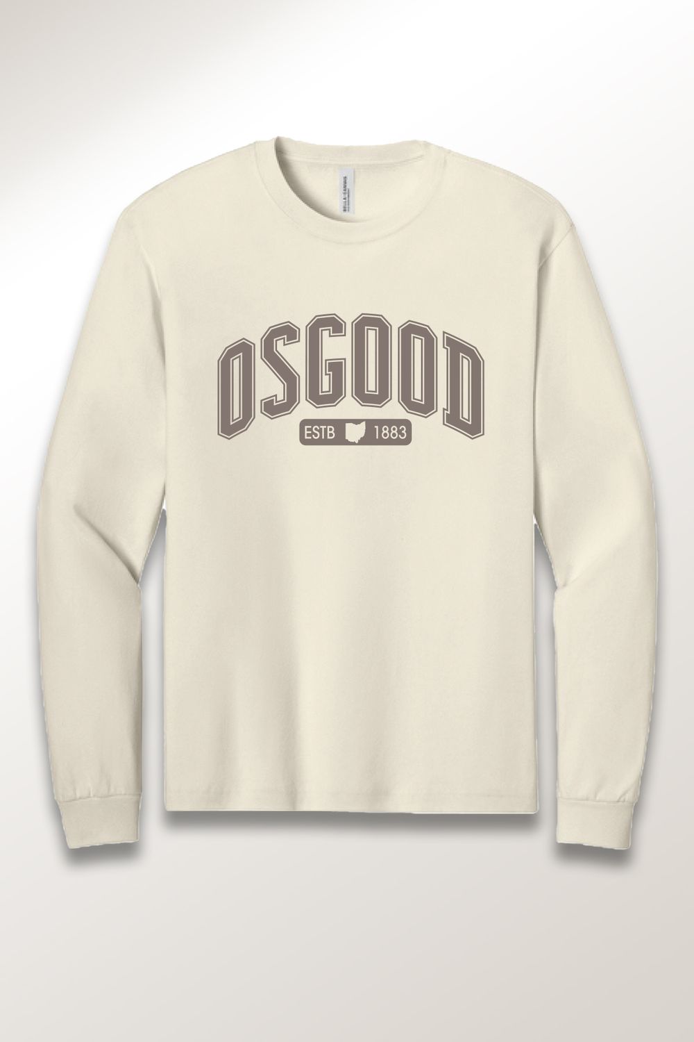 Unisex Jersey Long Sleeve Tee - OSFEST, Color: NATURAL, Size: YOUTH SMALL