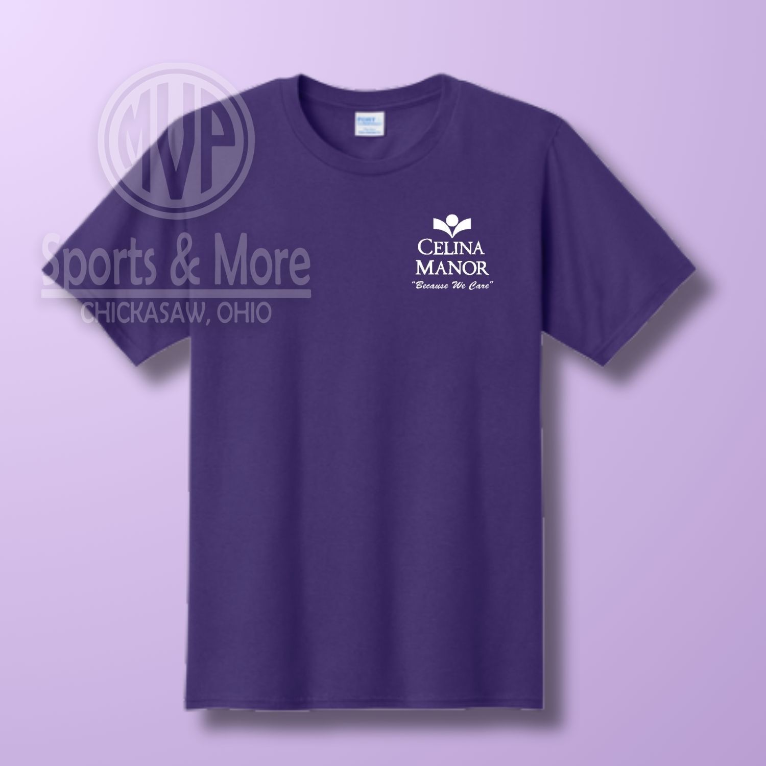 Softstyle T-shirt _ Celina Manor, Color: Purple, Size: SMALL