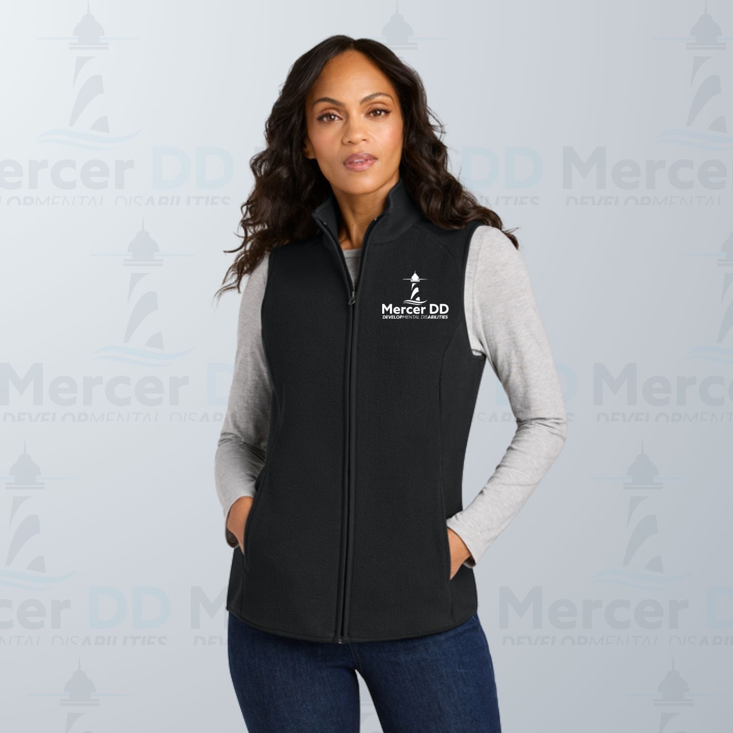 Women's C-FREE Fleece Vest _ F702, Color: Black, Size: XS