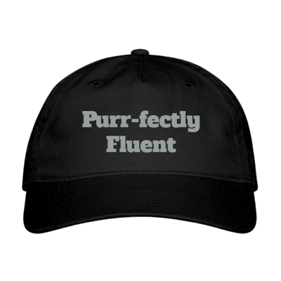 “Purr-fectly Fluent” Baseball Hat | Witty Dog