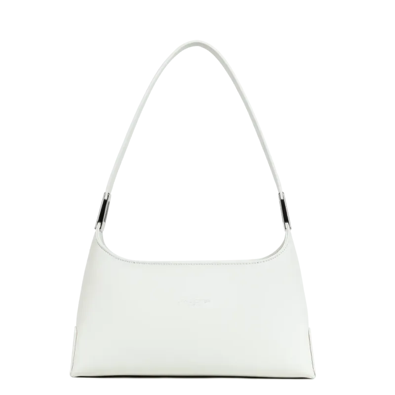 Suave Ace Sac à main porté épaule Blanc cassé cuir LANCASTER