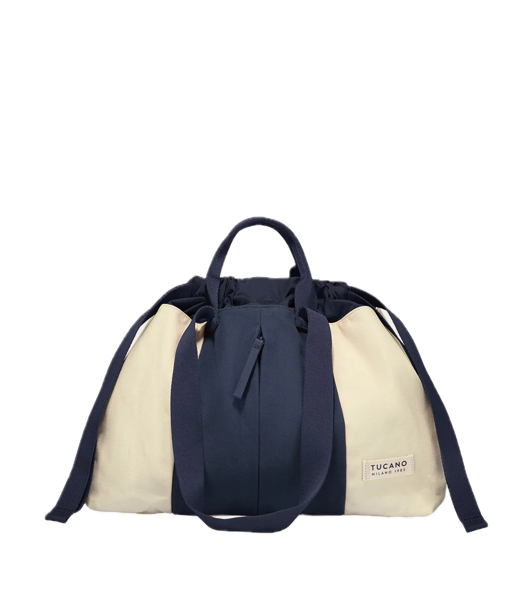 Sac weekend Carry Beach Medium Bleu/ Blanc Tucano