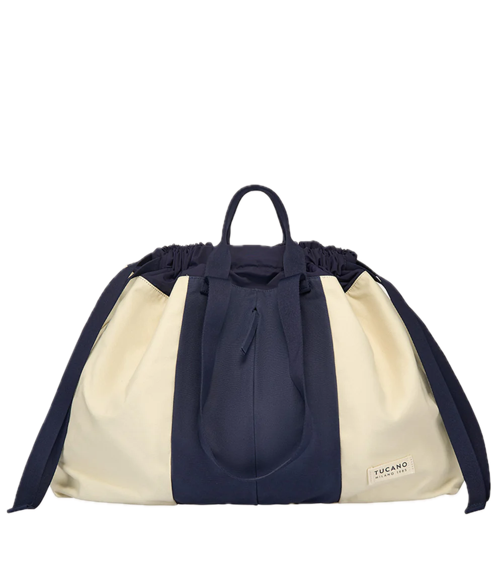 Sac weekend Carry Beach Large Bleu/ Blanc Tucano