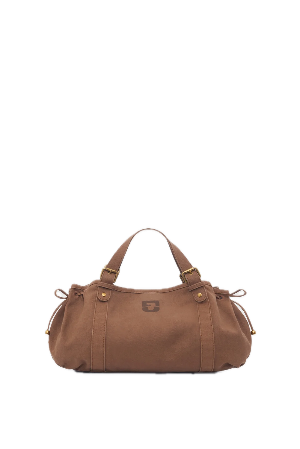 Sac à main en toile 24H Marron Gerard Darel Canvas Sac à main en toile 24H Marron Gerard Darel Canvas