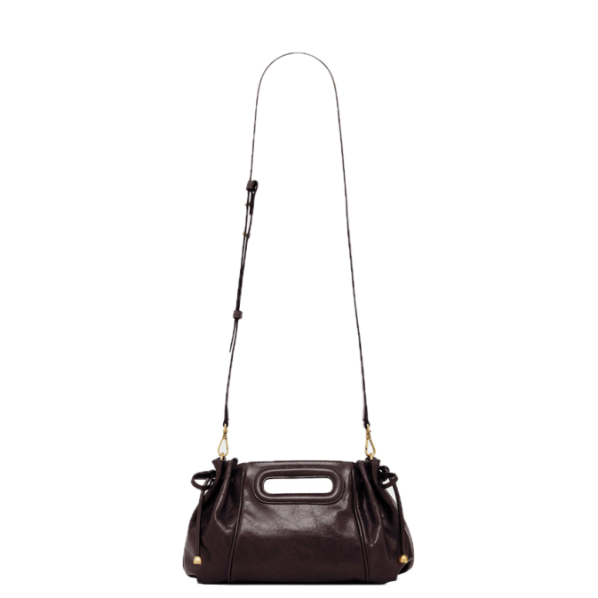Sac à main en cuir effet froissé - MINI DANY Marron Gerard Darel Sac à main en cuir effet froissé - MINI DANY Marron Gerard Darel