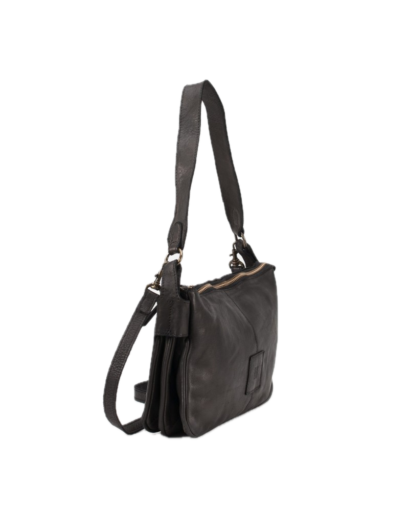 Sac porté travers /épaule cuir noir BIBA Boston