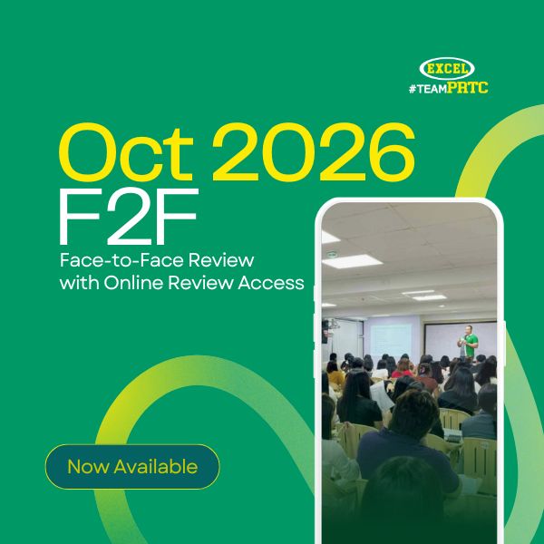 Oct 2026 Review Classes - Face-to-Face (Onsite - Manila)