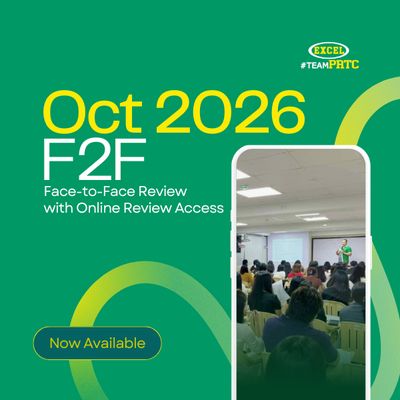 Oct 2026 Review Classes - Face-to-Face (Onsite - Manila)