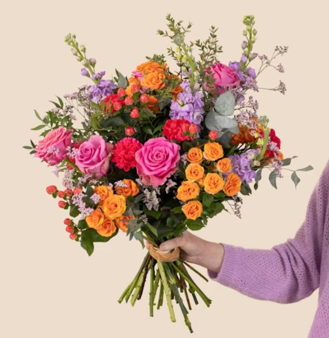 Bouquet Fleurs Champêtre Multicolore