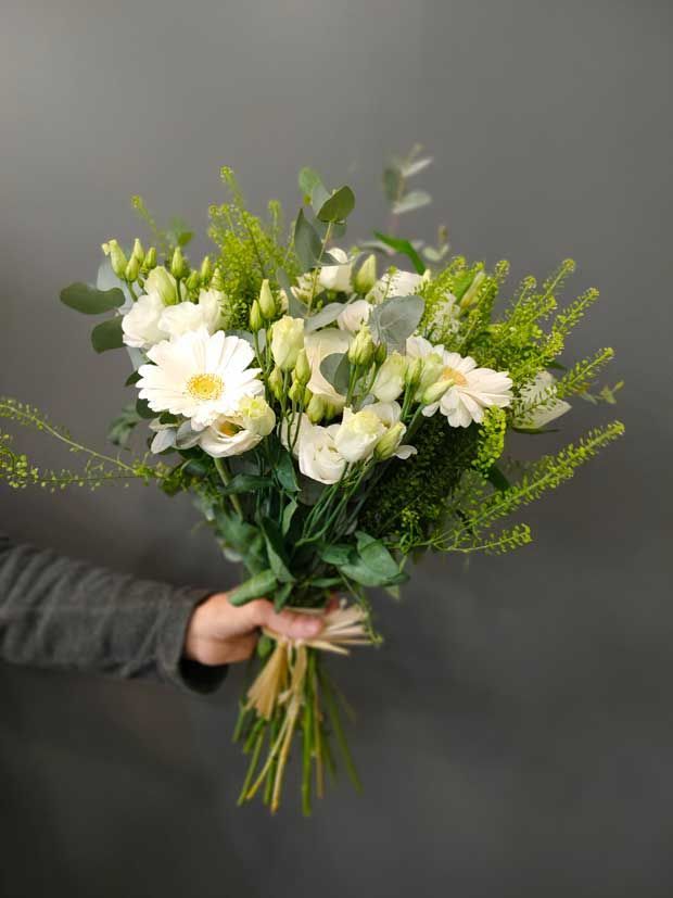 Bouquet Fleurs Champêtre Blanc