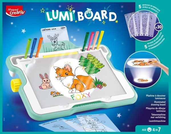 Φωτιζόμενη μηχανή σχεδίασης Lumi Board + 10 δωρεάν μαγικούς μαρκαδόρους