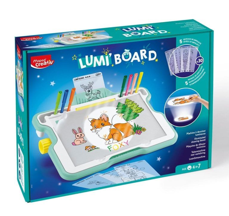 Φωτιζόμενη μηχανή σχεδίασης Lumi Board + 10 δωρεάν μαγικούς μαρκαδόρους