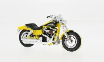 Maisto 1:18 - Harley Davidson CVO Fat Bob, gelb/schwarz, 2009