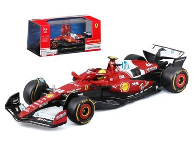 Bburago 1:43 - Ferrari SF-25 #44 LEWIS HAMILTON SEASON CAR 2025 WITH HELMET