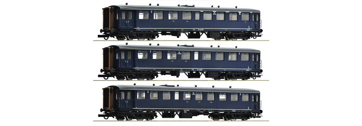 Roco 6200054 - 3 Delige set, Personenrijtuig "Blokkendoos", NS H0