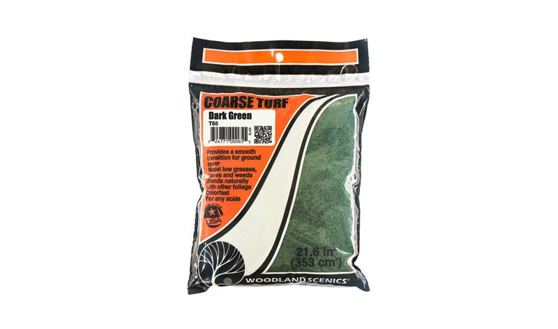 Woodland T65 - Coarse Turf Dark Green Bag
