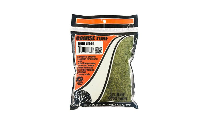 Woodland T63 - Coarse Turf Light Green Bag