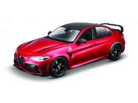 Bburago 1:18 - Alfa Romeo Giulia GTAm, 2020 , red metallic