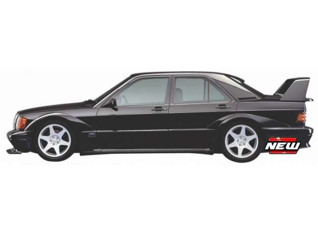 Maisto  1:64 - Mercedes Benz 190E 1990, zwart EVO II