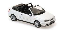 Maxichamps  1:43 - Volkswagen Golf 4 cabriolet, wit, 1998