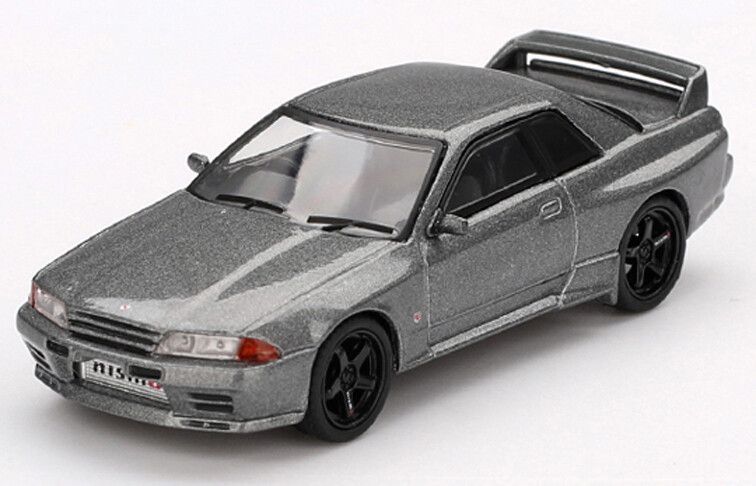 MiniGT 1:64 - Nissan Skyline GT-R (Nismo BNR32 CRS) '92, grijs metallic
