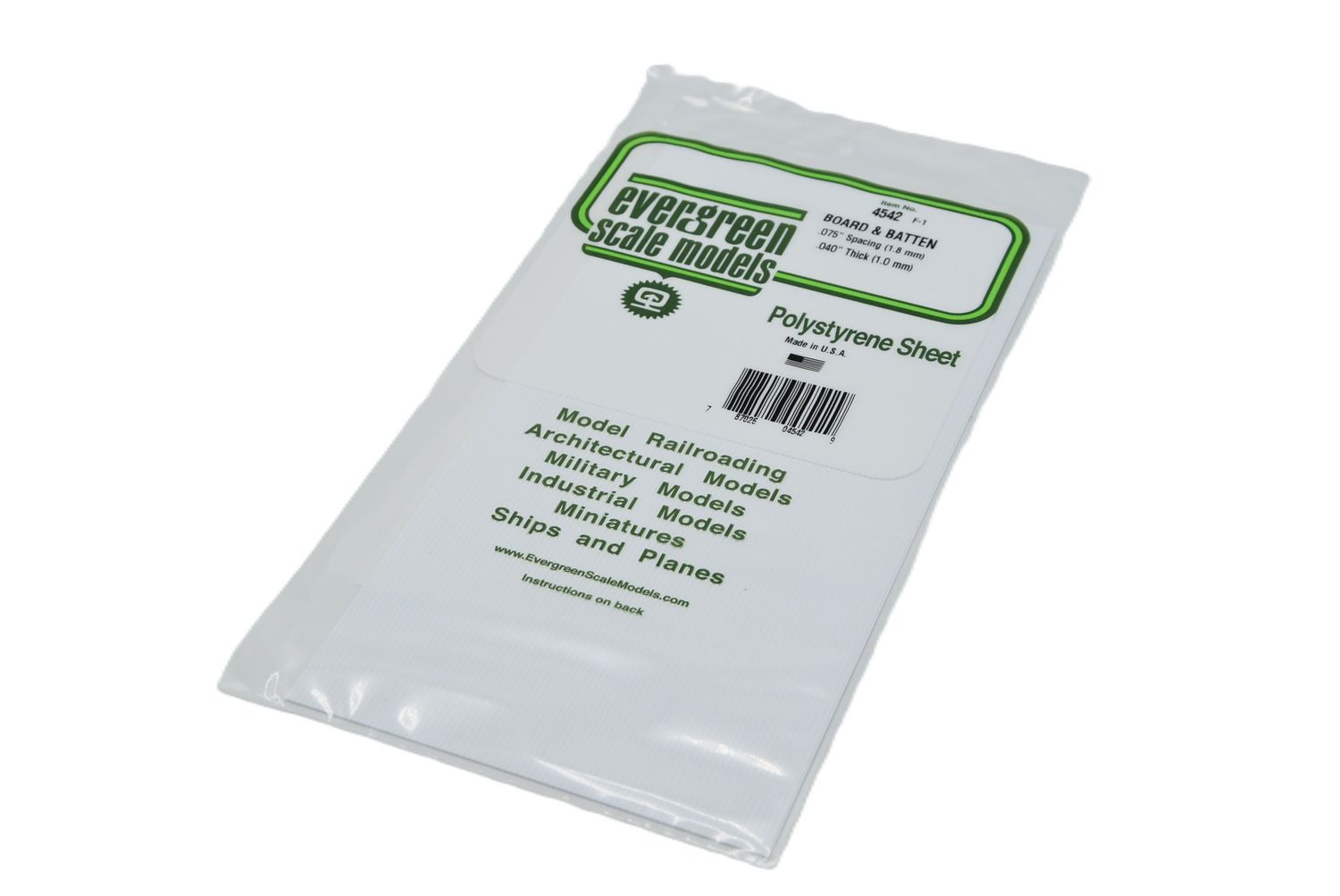 Evergreen 4542 - Board &amp; Batten - Plankbreedte 1.9mm