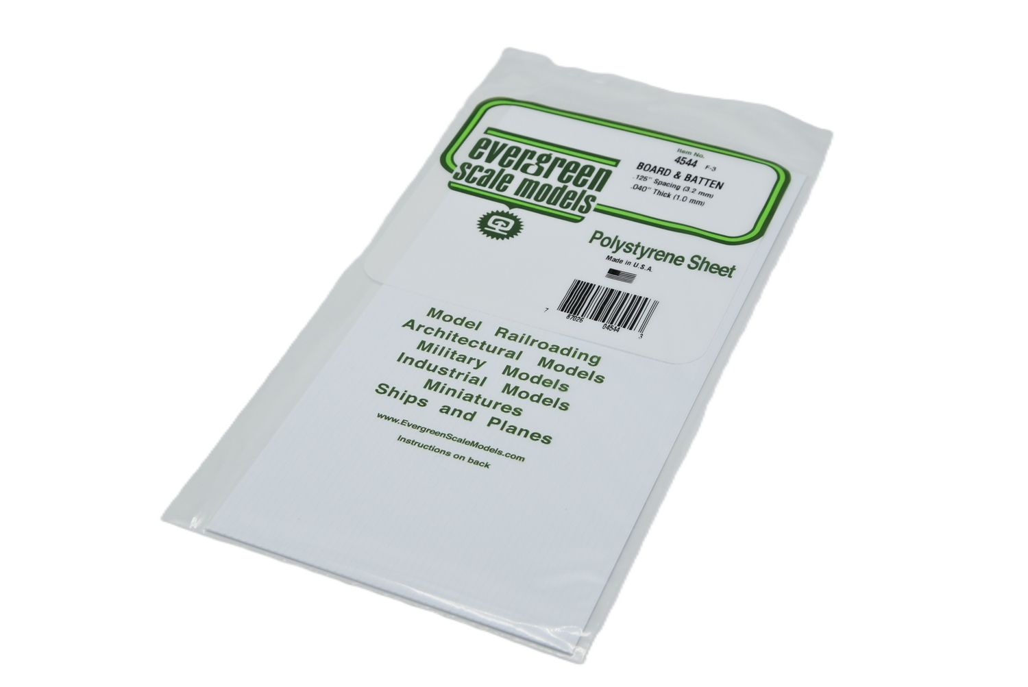 Evergreen 4544 - Board &amp; Batten - Plankbreedte 3.2mm