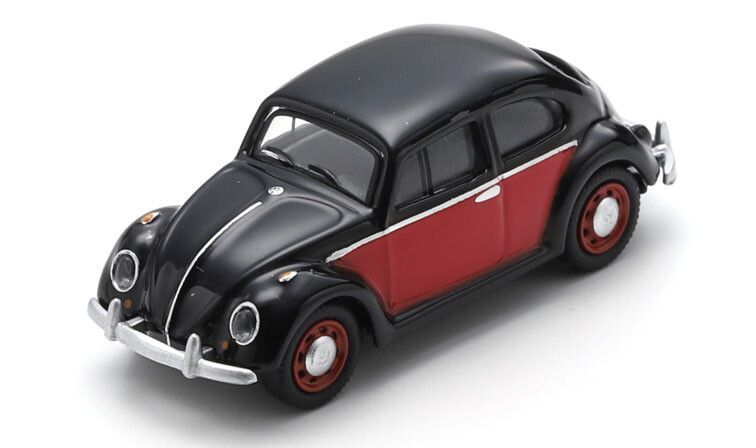 Schuco  1:87 - VW Kever, zwart/rood