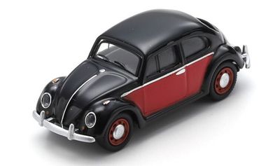 Schuco 1:87 - VW Kever, zwart/rood