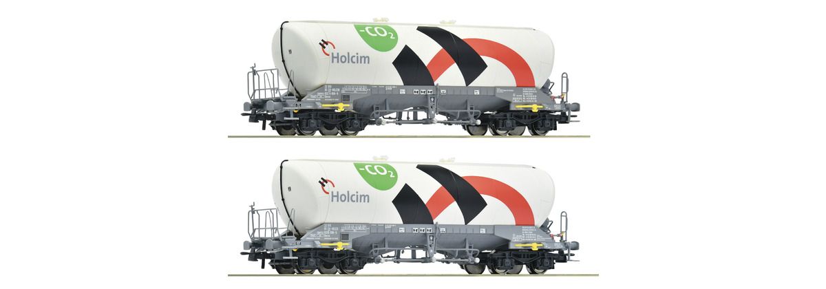 Roco  6600192 - 2-tlg. Set: Silowagen, Holcim H0