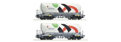 Roco 6600192 - 2-tlg. Set: Silowagen, Holcim H0