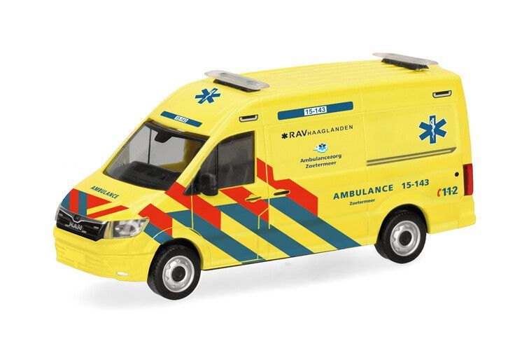Herpa 1:87 - MAN TGE Ambulance RAV Haaglanden (NL)