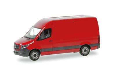 Herpa 1:87 - Mercedes Benz Sprinter '18 hoog dak, rood