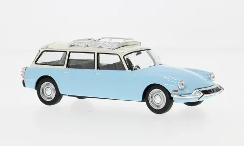 IXO 1:43 - Citroen ID 19 Break, hellblau/weiss, 1960