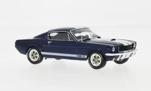 IXO 1:43 - Ford Mustang Shelby GT 350, dunkelblau/weiss, 1965