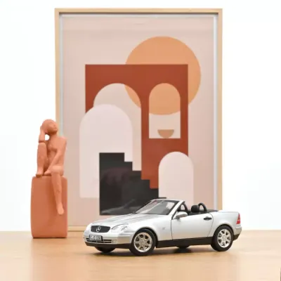 Norev 1:18 - Mercedes-Benz SLK 1996 Brillant Silver