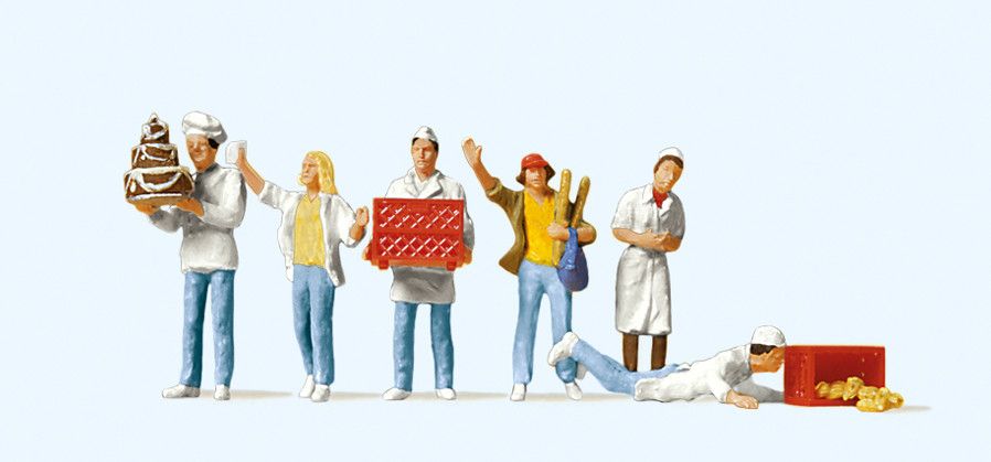 Preiser  10377 - Bij de bakker H0