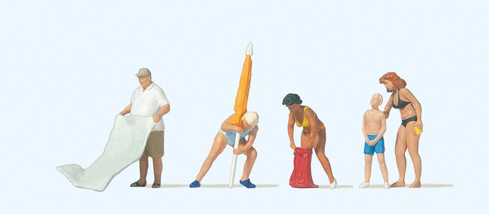 Preiser  10694 - Klaar maken voor zonnebaden  H0