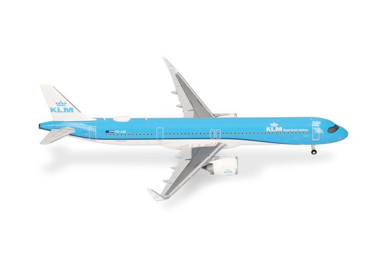 Herpa 1:200 - Airbus A321neo KLM PH-AXE Landkaartje / Map Butterfly (NL)