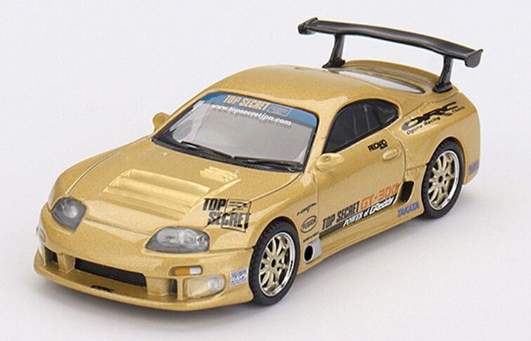 Mini GT 1:64 - Toyota Supra MK4 (A80) Top Secret GT-300 '23, goud