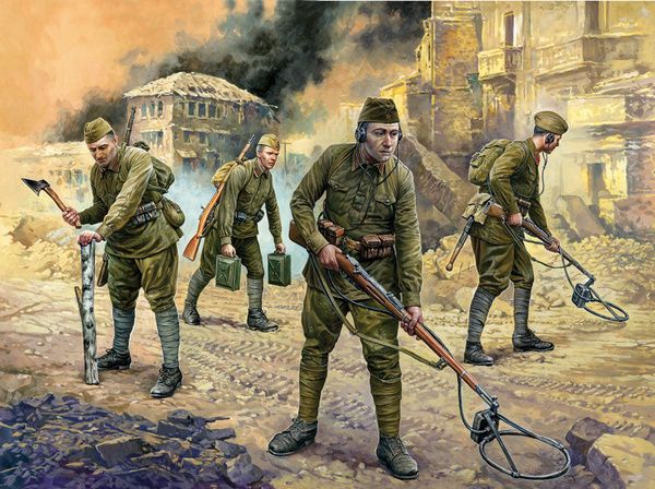 Zvezda 6108 - Soviet Engineers WWII 1:72