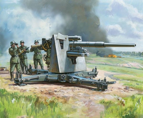 Zvezda 6158 - German 88 mm Flak 36/37 1:72