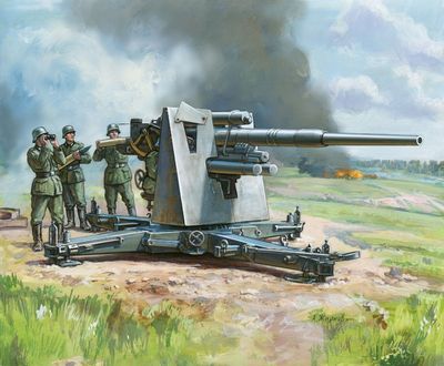 Zvezda 6158 - German 88 mm Flak 36/37 1:72