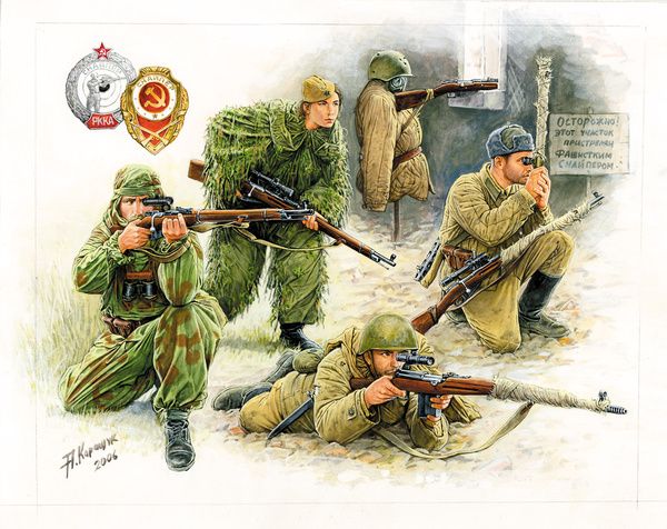 Zvezda 6193 - Soviet Snipers 1:72