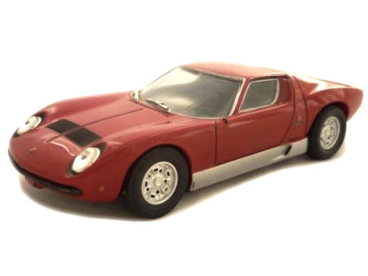 ATLAS 1:43 - Lamborghini MIURA SV 1971, rood/zilver