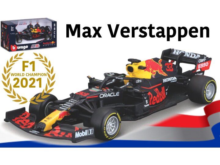 Bburago  1:43 - Red Bull RB16B #33 MAX VERSTAPPEN 2021