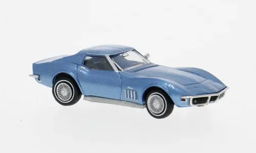 Brekina 1:87 - Chevrolet Corvette C3, blau, 1967